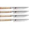 MIYABI Steak Knife Sets*4-Pc, Steak Knife Set Brown