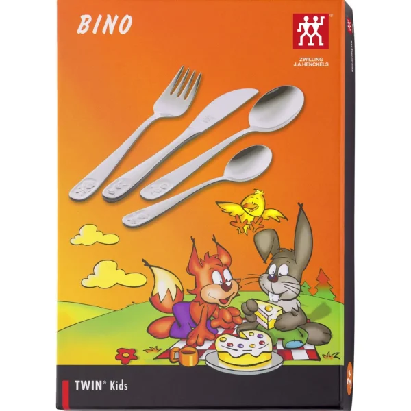 ZWILLING Kids Cutlery*4-Pc Twin Kids  Bino Flatware Set, 18/10 Stainless Steel Silver