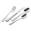 ZWILLING Kids Cutlery*4-Pc Twin Kids Teddy Flatware Set, 18/10 Stainless Steel Silver