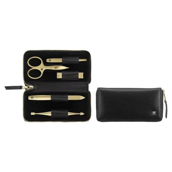 ZWILLING Manicure Sets*5-Pc, Zip Fastener Case Black Matte