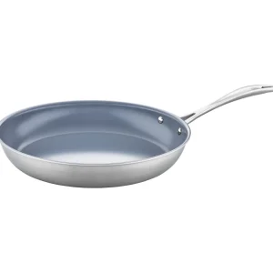 ZWILLING Skillets*3 Ply, 12-Inch, 18/10 Stainless Steel, Ceramic, Frying Pan