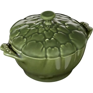 STAUB Specialty Cookware*0.475 Qt, Artichoke, Petite Cocotte, Basil