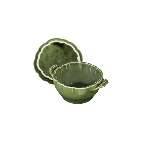 STAUB Specialty Cookware*0.475 Qt, Artichoke, Petite Cocotte, Basil