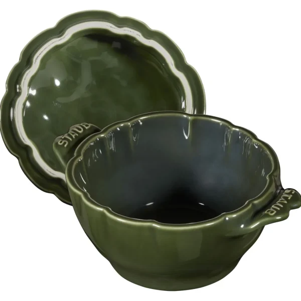 STAUB Specialty Cookware*0.475 Qt, Artichoke, Petite Cocotte, Basil