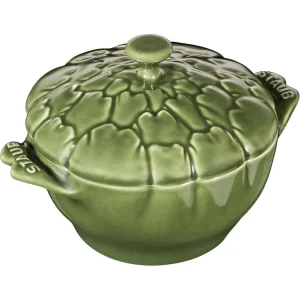 STAUB Specialty Cookware*0.475 Qt, Artichoke, Petite Cocotte, Basil