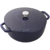 STAUB French Ovens*3.75 Qt, Essential French Oven Rooster Lid, Dark Blue