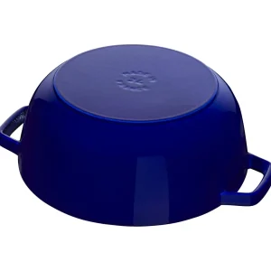 STAUB French Ovens*3.75 Qt, Essential French Oven Lilly Lid, Dark Blue