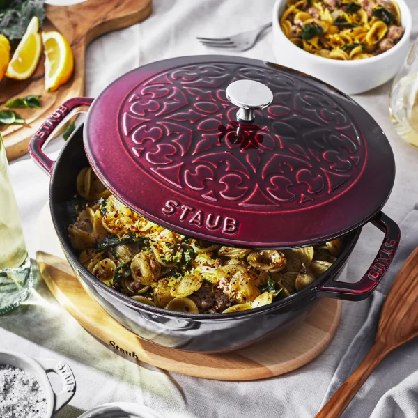 STAUB French Ovens*3.75 Qt, Essential French Oven Lilly Lid, Grenadine