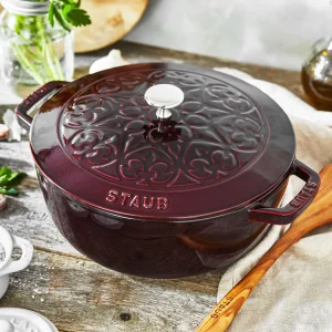 STAUB French Ovens*3.75 Qt, Essential French Oven Lilly Lid, Grenadine