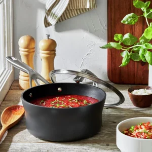 ZWILLING Saucepans*2.5 Qt Hard Anodized Sauce Pan With Lid Nonstick, Aluminum