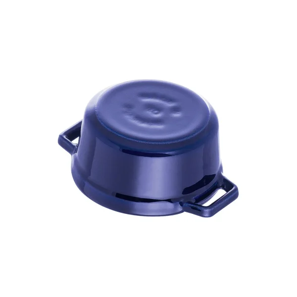 STAUB Dessert Bowls*0.275 Qt, Mini Round Cocotte, Dark Blue
