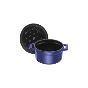 STAUB Dessert Bowls*0.275 Qt, Mini Round Cocotte, Dark Blue