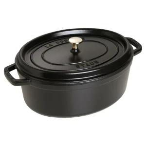 STAUB Dutch Ovens*7 Qt, Oval, Cocotte, Black Matte