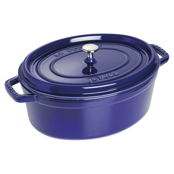 STAUB Dutch Ovens*7 Qt, Oval, Cocotte, Dark Blue