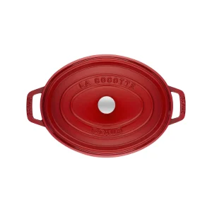 STAUB Dutch Ovens*7 Qt, Oval, Cocotte, Cherry