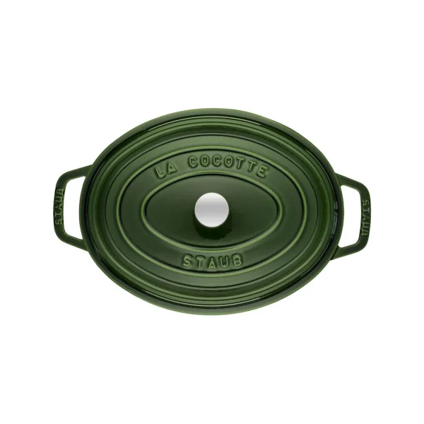 STAUB Dutch Ovens*7 Qt, Oval, Cocotte, Basil