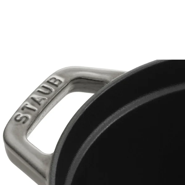 STAUB Dutch Ovens*1.1 Qt, Oval, Cocotte, Graphite Grey