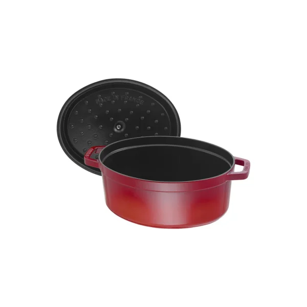 STAUB Dutch Ovens*7 Qt, Oval, Cocotte, Cherry