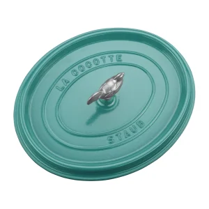 STAUB Dutch Ovens*5.75 Qt, Oval, Coq Au Vin Cocotte, Turquoise