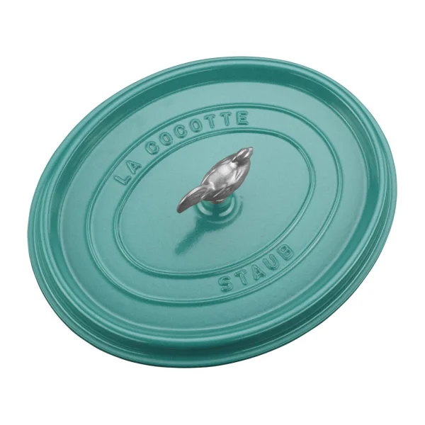 STAUB Dutch Ovens*5.75 Qt, Oval, Coq Au Vin Cocotte, Turquoise