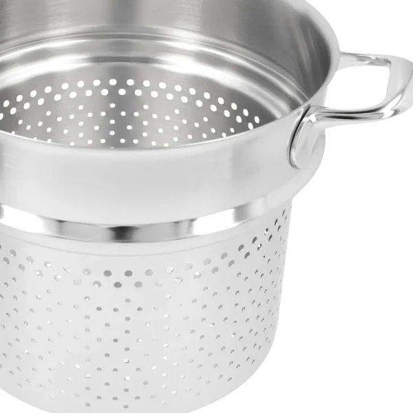 DEMEYERE Steamer Inserts*8.5 Qt Pasta Insert, 18/10 Stainless Steel Silver