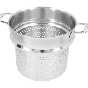 DEMEYERE Steamer Inserts*8.5 Qt Pasta Insert, 18/10 Stainless Steel Silver