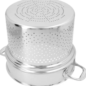 DEMEYERE Steamer Inserts*8.5 Qt Pasta Insert, 18/10 Stainless Steel Silver