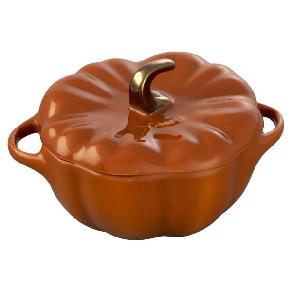 STAUB Specialty Cookware*0.525 Qt, Pumpkin, Petite Cocotte, Burnt Orange