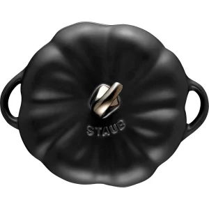 STAUB Specialty Cookware*0.525 Qt, Pumpkin, Petite Cocotte, Black Matte