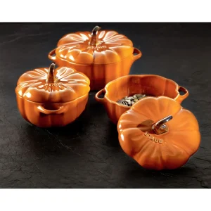 STAUB Specialty Cookware*0.525 Qt, Pumpkin, Petite Cocotte, Burnt Orange