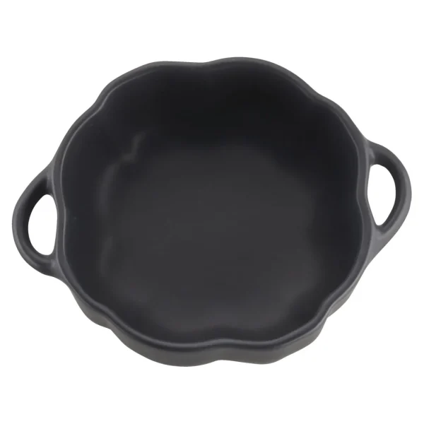 STAUB Specialty Cookware*0.525 Qt, Pumpkin, Petite Cocotte, Black Matte