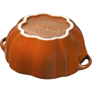 STAUB Specialty Cookware*0.525 Qt, Pumpkin, Petite Cocotte, Burnt Orange