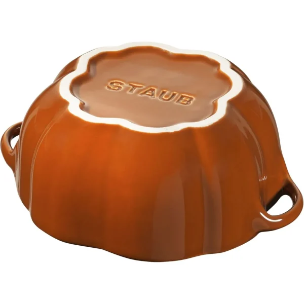 STAUB Specialty Cookware*0.525 Qt, Pumpkin, Petite Cocotte, Burnt Orange