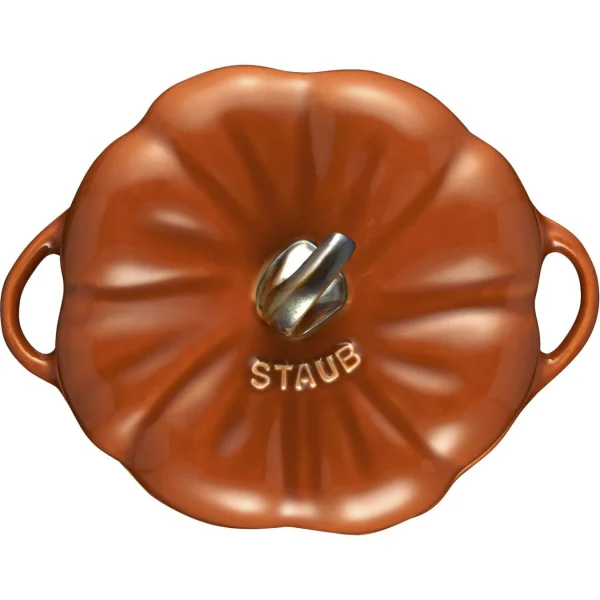 STAUB Specialty Cookware*0.525 Qt, Pumpkin, Petite Cocotte, Burnt Orange