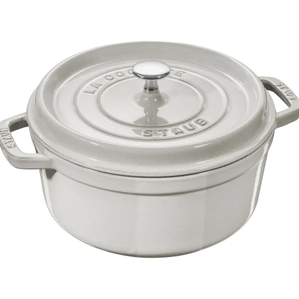 STAUB Dutch Ovens*5.5 Qt, Round, Cocotte, White Truffle