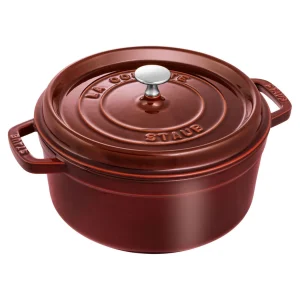 STAUB Dutch Ovens*4 Qt, Round, Cocotte, Grenadine