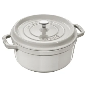 STAUB Dutch Ovens*7 Qt, Round, Cocotte, White Truffle