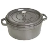 STAUB Dutch Ovens*7 Qt, Round, Cocotte, Graphite Grey