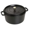 STAUB Dutch Ovens*8.75 Qt, Round, Cocotte, Black Matte