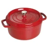 STAUB Dutch Ovens*4 Qt, Round, Cocotte, Cherry