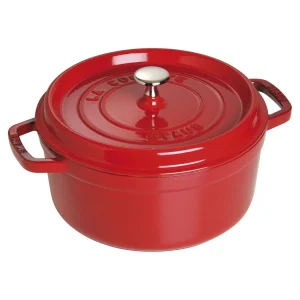 STAUB Dutch Ovens*4 Qt, Round, Cocotte, Cherry