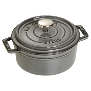 STAUB Dutch Ovens*0.425 Qt, Round, Cocotte, Graphite Grey