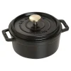 STAUB Dutch Ovens*0.425 Qt, Round, Cocotte, Black Matte