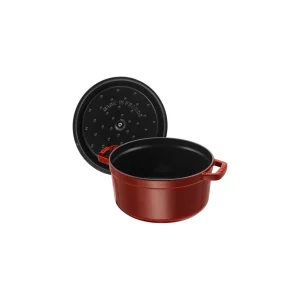 STAUB Dutch Ovens*4 Qt, Round, Cocotte, Grenadine