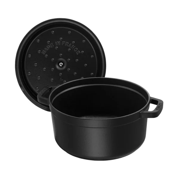 STAUB Dutch Ovens*0.85 Qt, Round, Cocotte, Black Matte