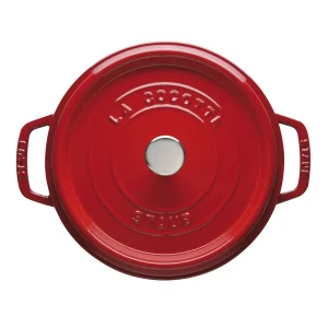 STAUB Dutch Ovens*4 Qt, Round, Cocotte, Cherry