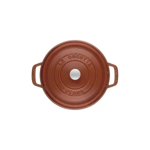 STAUB Dutch Ovens*5.5 Qt, Round, Cocotte, Burnt Orange