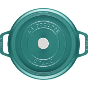 STAUB Dutch Ovens*4 Qt, Round, Cocotte, Turquoise