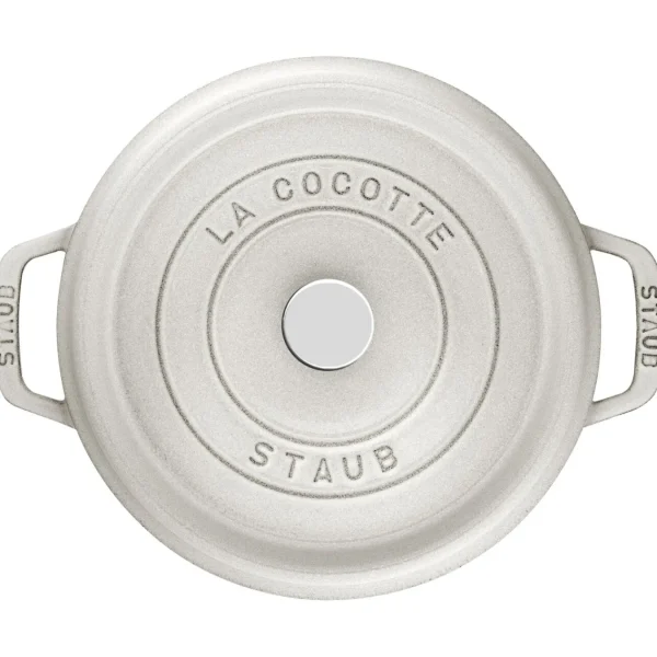 STAUB Dutch Ovens*7 Qt, Round, Cocotte, White Truffle