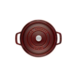 STAUB Dutch Ovens*7 Qt, Round, Cocotte, Grenadine